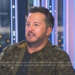 Luke Bryan’s green Camouflage shirt on American Idol