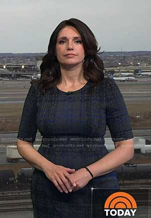 Maria's grey plaid dress on Today