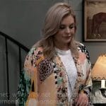 Maxie’s patchwork kimono on General Hospital