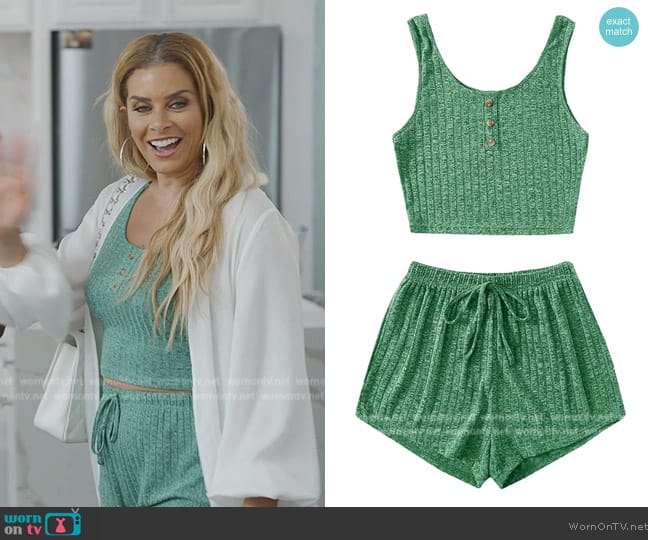 SOLY HUX Set Tank Top and Shorts Pajama worn by Robyn Dixon on The Real Housewives of Potomac