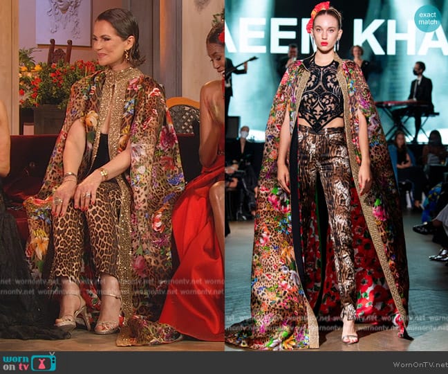 Naeem Khan 2022 Ready To Wear Collection worn by Julia Lemigova (Julia Lemigova) on The Real Housewives of Miami