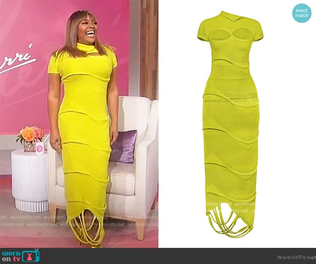 Hanifa Taliah Knit Dress worn by Sherri Shepherd on Sherri