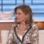 Natalie’s brown floral blazer on The Talk