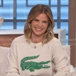 Natalie’s crocodile sweater on The Talk