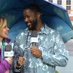 Nate Burleson’s floral jacket on The Talk