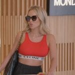 Nicole’s red Celine logo crop top on The Real Housewives of Miami