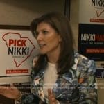 Nikki Haley’s floral blazer on Good Morning America