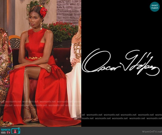 Oscar Lopez Custom Dress worn by Kiki Barth (Kiki Barth) on The Real Housewives of Miami