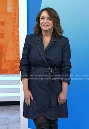 Rachel Dratch’s belted denim dress on Today