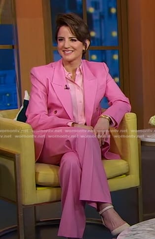 Rachel Simmons' pink suit on Good Morning America