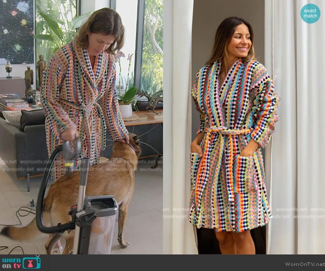 Ray Silver Rainbow Bathrobe worn by Julia Lemigova (Julia Lemigova) on The Real Housewives of Miami