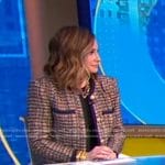 Rebecca’s tweed jacket on Good Morning America