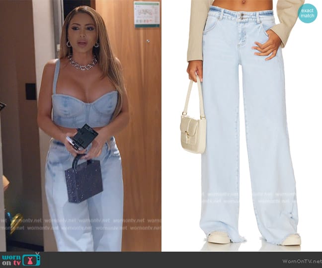 Retrofete Lorena Jean worn by Larsa Pippen (Larsa Pippen) on The Real Housewives of Miami