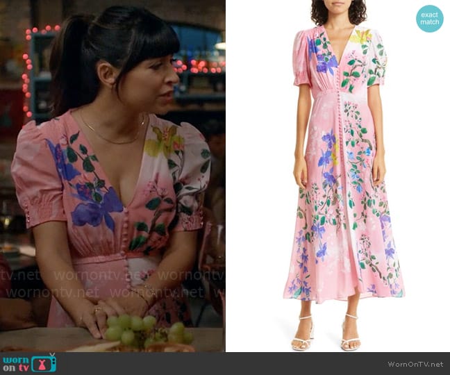 Saloni Lea Dress worn by Sam (Hannah Simone) on Not Dead Yet