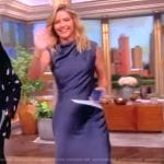 Sara’s teal satin dress on The View