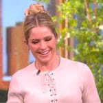 Sara’s lace-up ribbed top and pants on The View