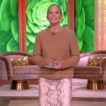 Sara’s snake skin print leather skirt on The View