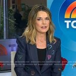 Savannah’s heart denim blazer on Today