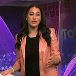 Morgan’s pink leather blazer on NBC News Daily