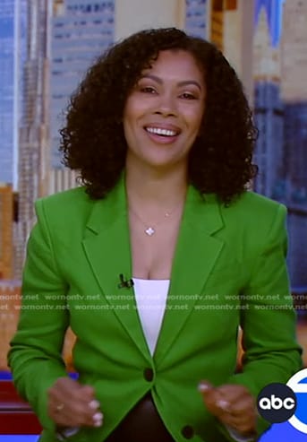 Shirleen's green blazer on Good Morning America