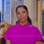 Shirleen Allicot’s pink short sleeve jumpsuit on Good Morning America