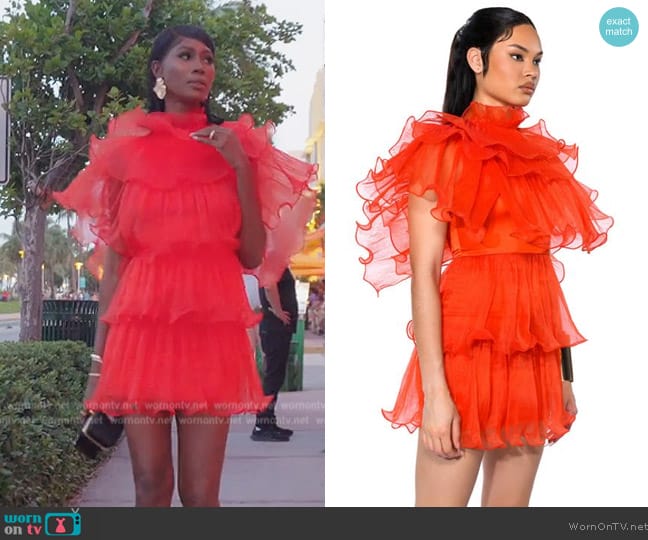 Shop Akira Aurora Organza Tiered Statement Mini Dress worn by Kiki Barth (Kiki Barth) on The Real Housewives of Miami