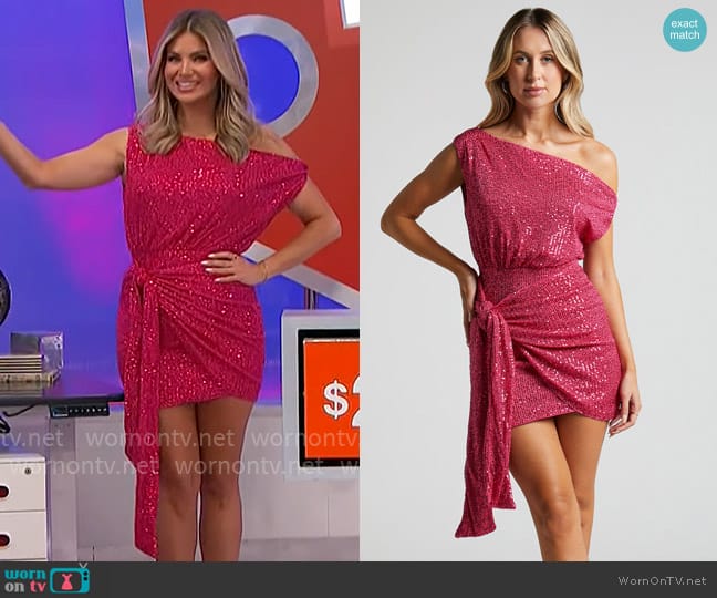 Showpo Pippa Dress worn by Amber Lancaster on The Price is Right