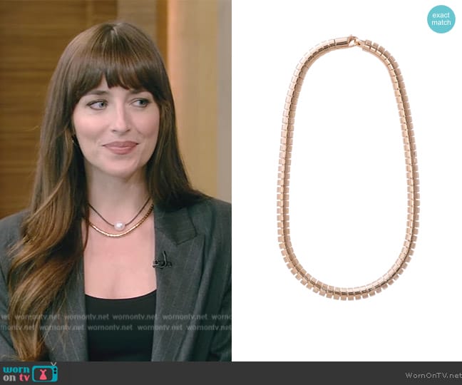 Sophie Buhai Ophelia Necklace worn by Dakota Johnson on Live with Kelly and Mark