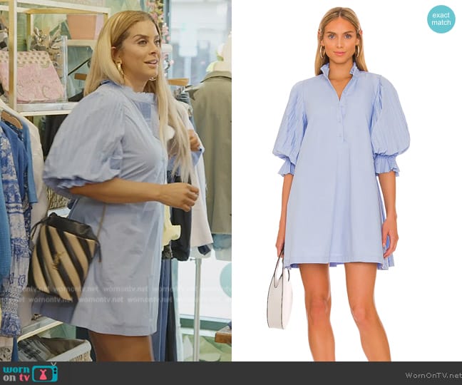 Sovere Focus Pleat Smock Mini Dress worn by Robyn Dixon on The Real Housewives of Potomac