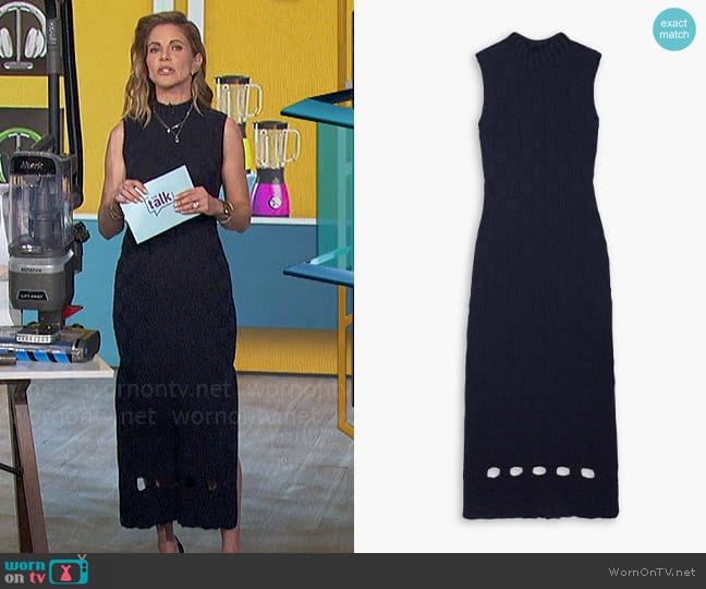 Staud Glacier Dress worn by Natalie Morales on The Talk