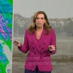 Stephanie Abrams’ magenta pink blazer on CBS Mornings