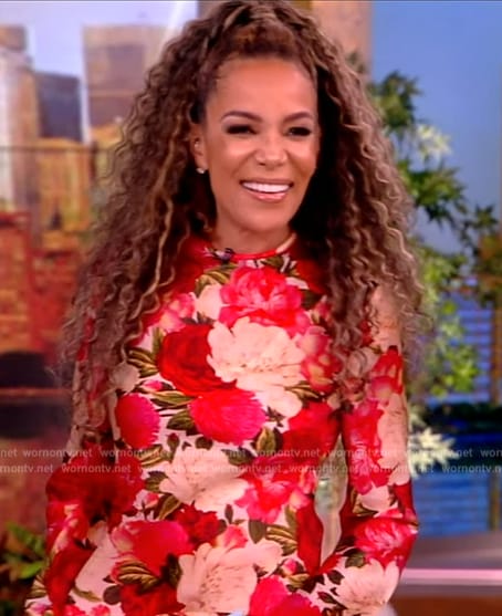 Sunny's floral print maxi dress on The View