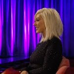 Christina Aguilera’s black embellished bodysuit on The Drew Barrymore Show