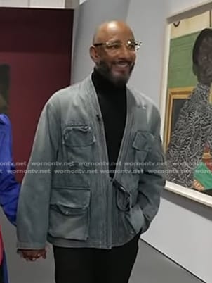 Swizz Beatz’s patch pocket denim jacket on Today