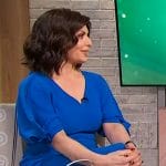 Tamsen Fadal’s blue midi dress on Sherri