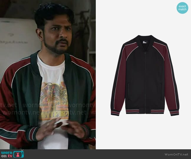 The Kooples Zipped Sweatshirt worn by Jay (Utkarsh Ambudkar) on Ghosts