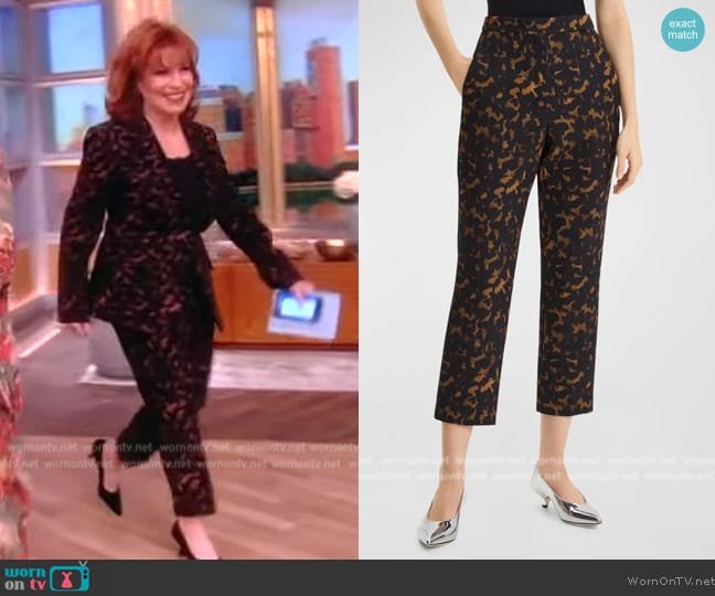 Theory High Waist Crop Slim Fit Pants worn by Joy Behar on The View