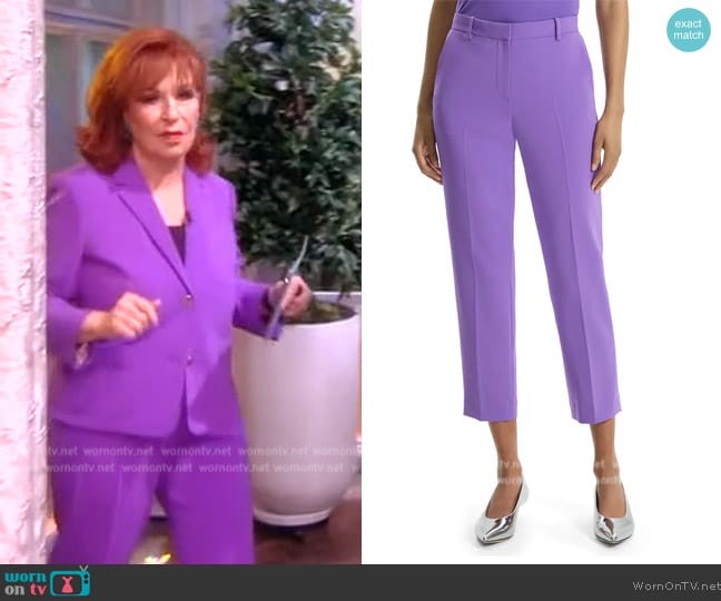 Theory Treeca Admiral Slim Ankle Pants worn by Joy Behar on The View