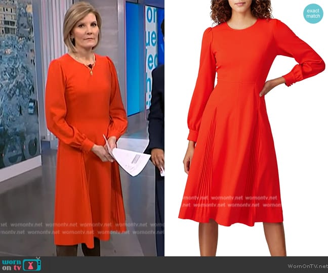 Tory Burch Knit Crepe Dress worn by Kate Snow on NBC News Daily