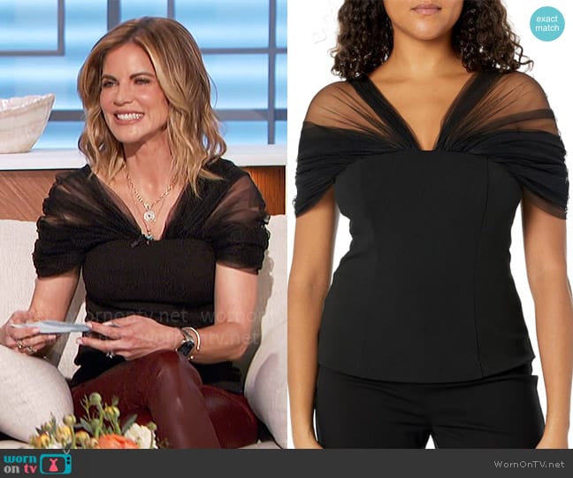 Trina Turk Yuma Top worn by Natalie Morales on The Talk