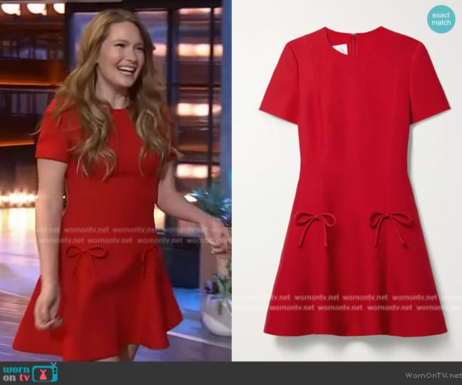 Valentino Crepe Couture Dress worn by Sarah J. Maas on The Kelly Clarkson Show