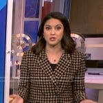 Valerie Castro’s houndstooth blazer on NBC News Daily