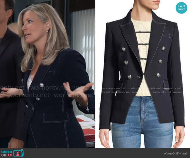 Veronica Beard Miller Blazer worn by Carly Spencer (Laura Wright) on General Hospital