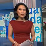 Vicky’s red sheath dress on NBC News Daily