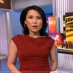 Vicky’s red sheath dress on NBC News Daily