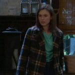 Willow’s plaid coat on General Hospital