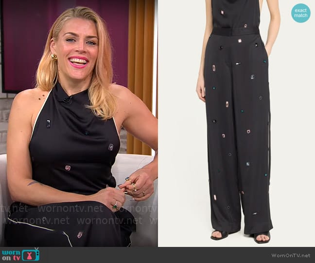 3.1 Phillip Lim Halo Gem PJ Trousers worn by Busy Philipps on CBS Mornings