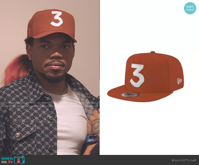 Chance the Rapper Chance 3 New Era Rust Orange/White Hat worn by Chance The Rapper on The Voice