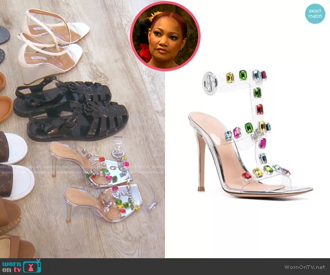 Garcelle’s sandals on The Real Housewives of Beverly Hills