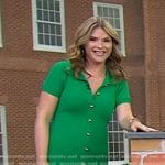 Jenna’s green knit shirtdress on Today